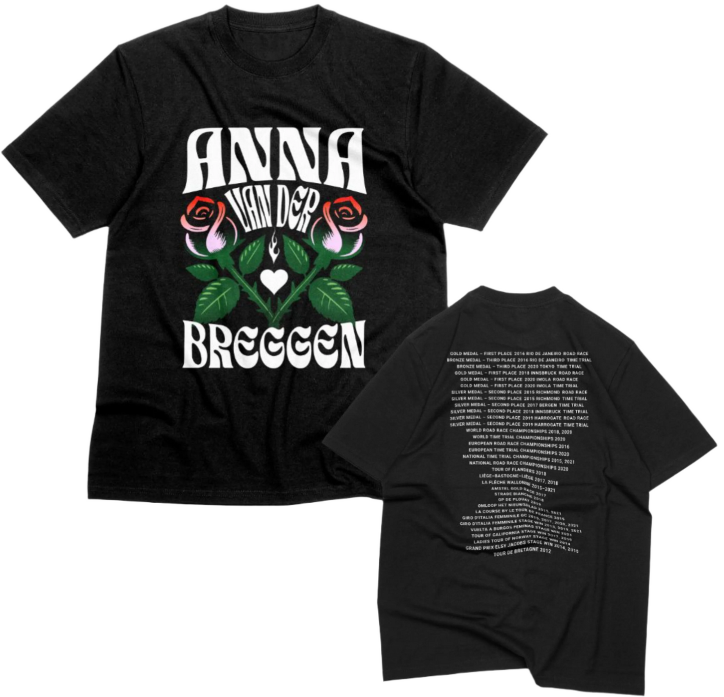 Anna van der Breggen Wins & Roses Tee - Oversized Premium Unisex Tee