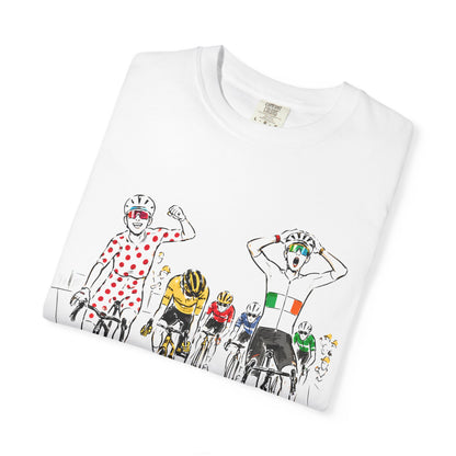 Le Tour de France Isaac Del Toro Tadej Podecar UAE Bike Cycling T-shirt Vtg Tee