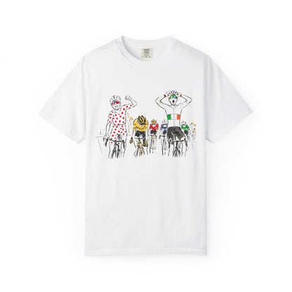 Le Tour de France Isaac Del Toro Tadej Podecar UAE Bike Cycling T-shirt Vtg Tee