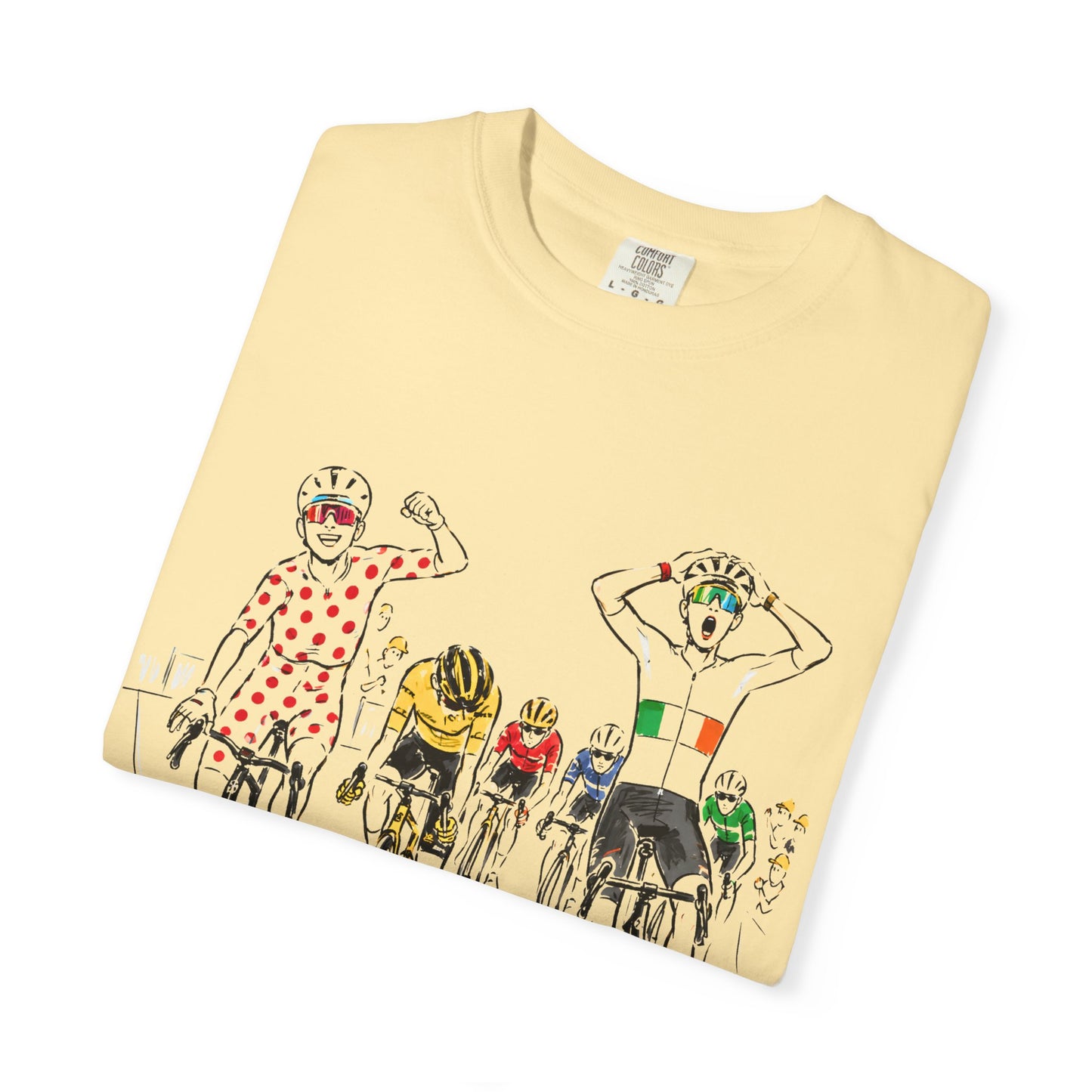 Le Tour de France Isaac Del Toro Tadej Podecar UAE Bike Cycling T-shirt Vtg Tee