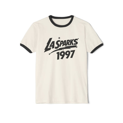LA Sparks 1997 Los Angeles Basketball Ringer T-Shirt - Unisex