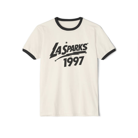 LA Sparks 1997 Los Angeles Basketball Ringer T-Shirt - Unisex