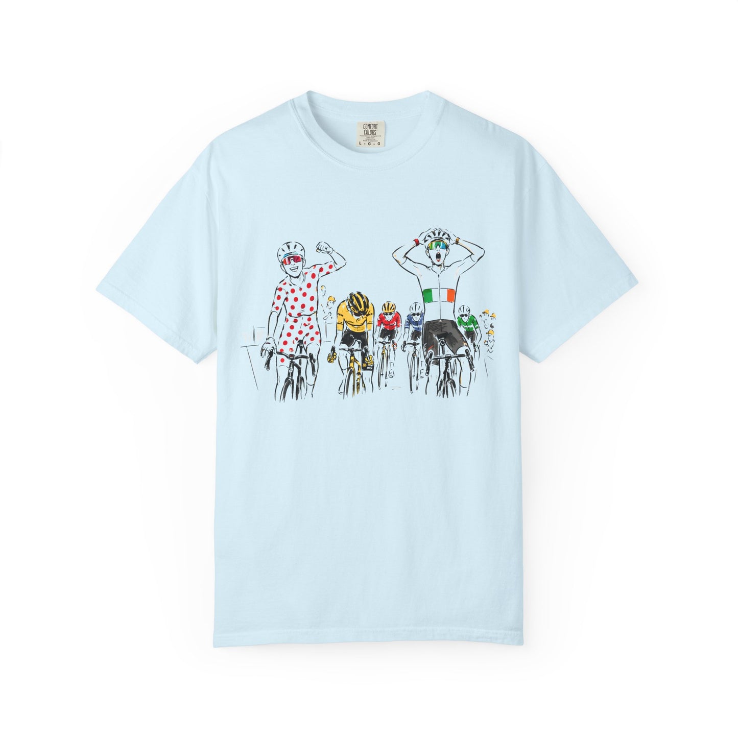 Le Tour de France Isaac Del Toro Tadej Podecar UAE Bike Cycling T-shirt Vtg Tee