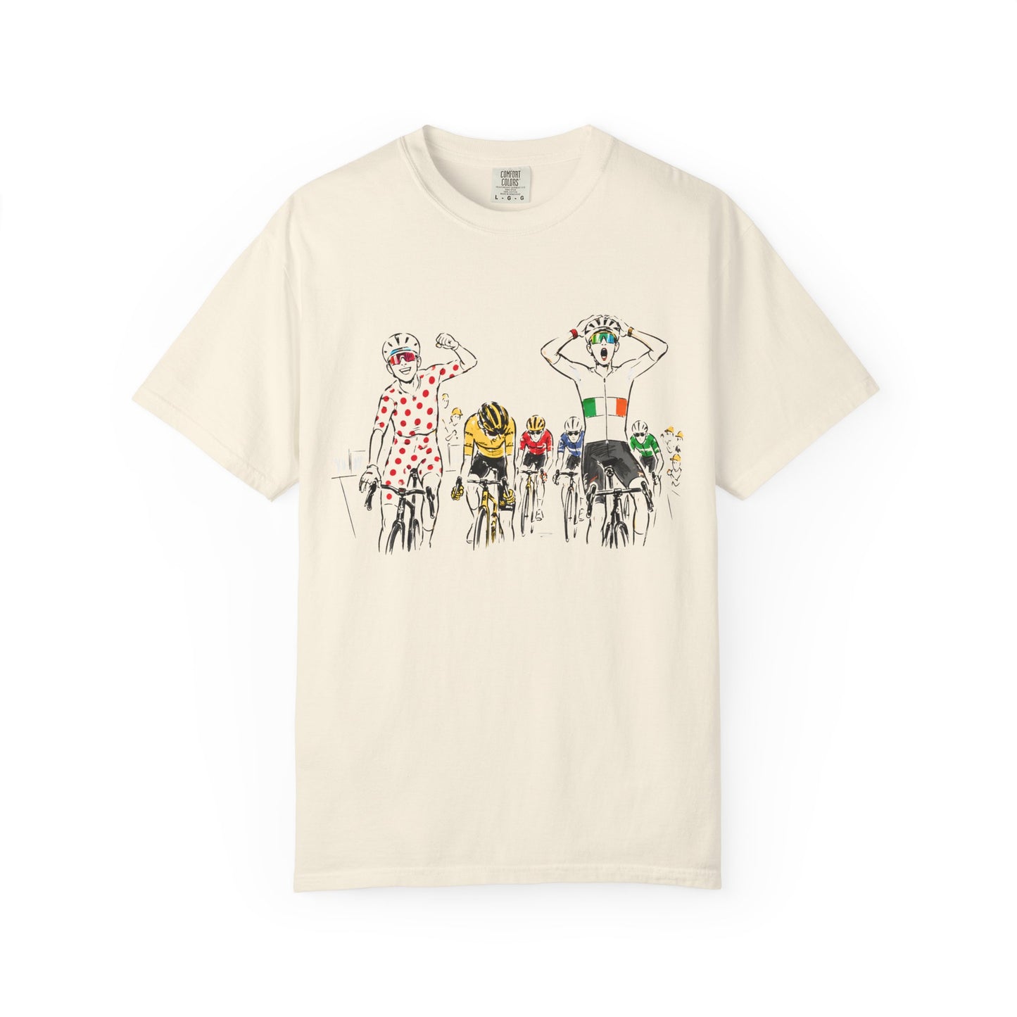 Le Tour de France Isaac Del Toro Tadej Podecar UAE Bike Cycling T-shirt Vtg Tee