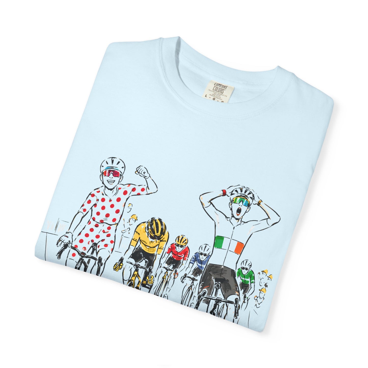 Le Tour de France Isaac Del Toro Tadej Podecar UAE Bike Cycling T-shirt Vtg Tee